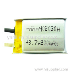 Rechargeable LiPo Battery Pack 3.7V 200mAh Digital Battery Pack