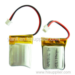 Rechargeable LiPo Battery Pack with PCM 3.7V 160mAh LiPo Digital Battery Pack