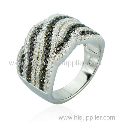 2015 Manli Fashion top quality black and white Ring