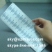 self destructive security sticker/destructive stickers/custom frangible paper security seals