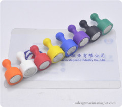 Office Magnetic push pin neodymium magnet assembly