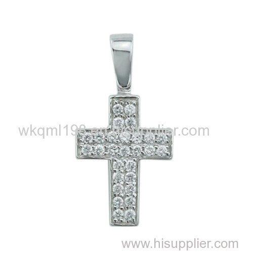 2015 Manli Fashion European and American Sterling silver Crystal Cross pendant