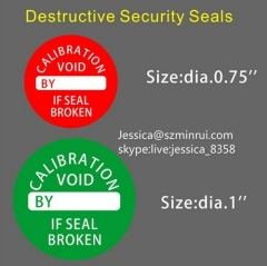 Custom Destructive Seal Labels Security Packaging Seal Label Self Adhesive Tamper Evident Seal Sticker