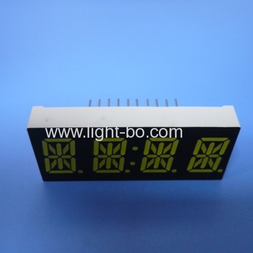 Custom ultra white common Anode 4 digit 0.54 14 segment LED display for instrument panel