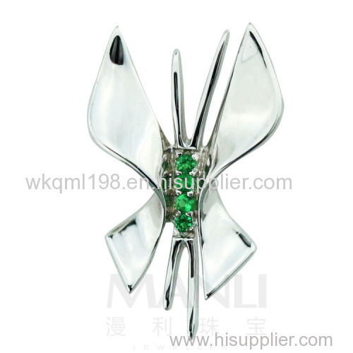2015 Manli Fashion Butterfly-shaped crystal Pendant