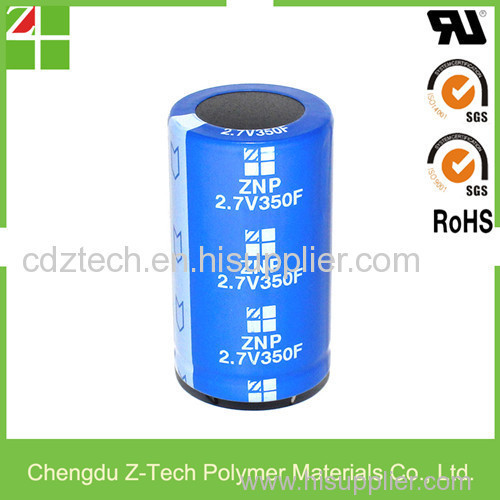 Ultra capacitor 2.7V series 10F cylindrical super capacitor