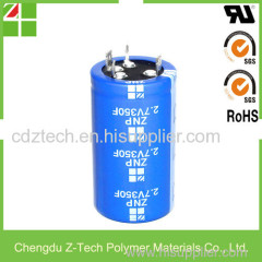 350 F Farad 2.7V capacitor super capacitor 2.7v350f by ISO9001 approved