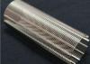 SS304 Stainless Stee Wire Mesh Cylinder 0.1mm Slot Easy Cleaning Low Pressure Drop