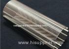 SS304 Stainless Stee Wire Mesh Cylinder 0.1mm Slot Easy Cleaning Low Pressure Drop