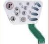 Gloss backlit Membrane Switch poly dome membrane switch with Flat Cable