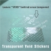 Transparent Tamper Proof Sticker
