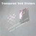 Transparent Tamper Proof Sticker