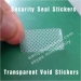 Transparent Tamper Proof Sticker