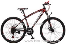 26" mountain bike with hi ten steel frame shimano derailleur