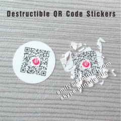 Custom Tamper Proof QR Code Stickers Printing