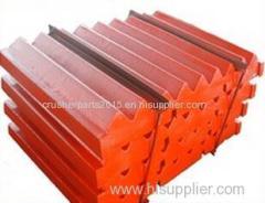 High manganese steel casting jaw Plate