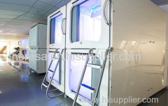2015 Morden design white steel bunk beds for backpacker's home/hostel/dormitory for school and company