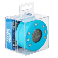 Waterproof Bluetooth Shower speaker with LCD Screen for Time Display