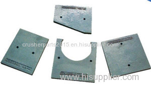 Cement mill impact crusher high Mn high Cr crusher liner plate