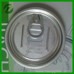 aluminium can top end for plastic cap