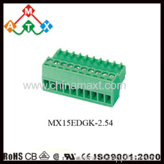 Terminal Block Connector Pluggable Type Green