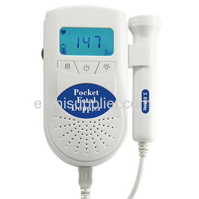 CE FDA ultrasonic doppler fetal heartbeat detector jumper fetal doppler
