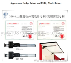 Upturning soft close slides mechanism