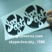printed eggshell stickers/vinyl eggshell stickers/non removable sticker