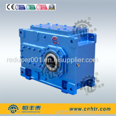 Industrial H type helical inline foot mounted gearbox