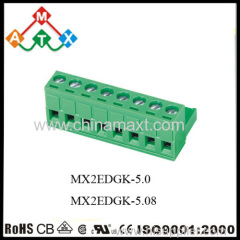 Vertical header Closed End 5.08mm pin spacing Standard Headers Pluggable PCB Terminal Blocks Plug-in terminal connectors