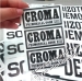 Black Printing Eggshell Vinyl Stickers in Sheets