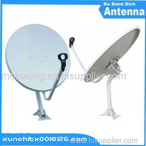 ku band 75*82cm 30-inch offset galvanized steel satellite dish antenna for free to air