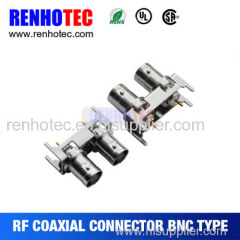 Dual BNC connector PCB mount for Korea marketing