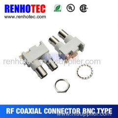 Dual BNC connector PCB mount for Korea marketing