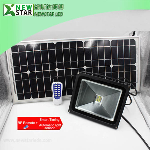 10W RF remote solar LED flood lights dimmable RF led flood light solar panel led flood light with remote