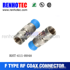 RF connector F type male crimp connector for cable RG6 RG11