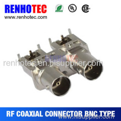 high quality 75ohm 90/180 Degree bnc connector pcb mount