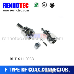 hot sale zinc alloy 90/180 Degree F type male RF connector