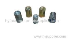 Thin / reduced head rivet nut insert nut