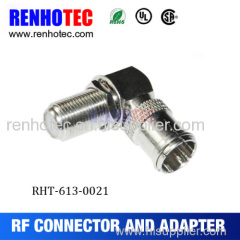 wholesale price 90 Degree F female to PAL connector adapter