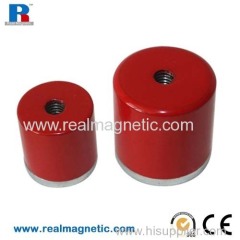 AlNiCo magnet with read painting coating