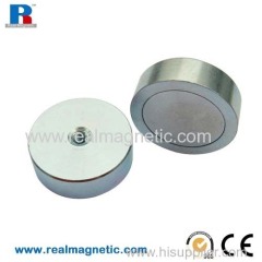 High quality SmCo pot magnet with Zinc coating
