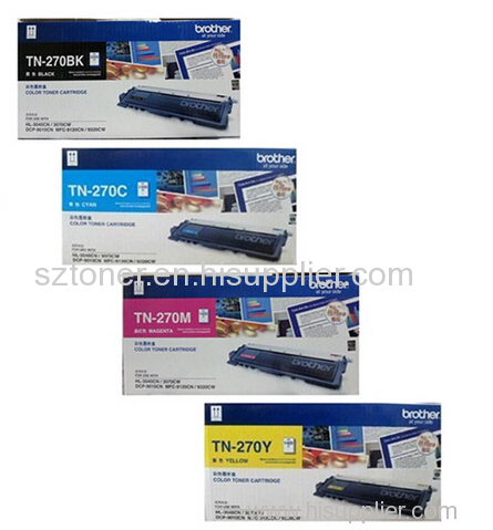 Original Brother TN-270BK TN-270C TN-270Y TN-270M Toner Cartridge for Brother DCP-9010CN MFC-9120CN 9320CW HL-3040CN