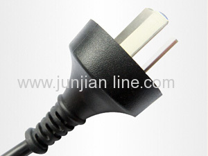 Factory supply high quality Danish three power plug wire