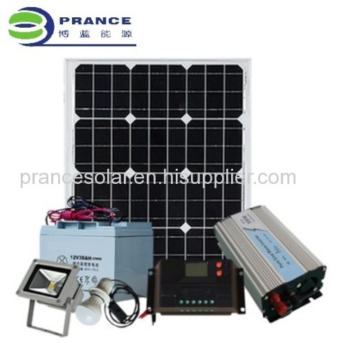 Portable 300W small household solar Lighting System