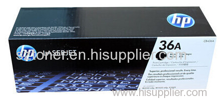 Genuine original HP CB436A LASERJET 36A ORIGINAL TONER CARTRIDGE - BLACK