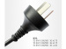 3C CHN 2 pin flat plug Power cord power cable