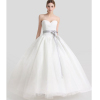 ALBIZIA New Style beautiful Ivory Sweetheart Floor-length Ball Gown Tulle Lace A Line Wedding Dresses for Bridal