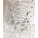 ALBIZIA Beading Ivory Strapless Tulle A Line Floor length Bridal Wedding Dresses