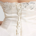 ALBIZIA Beading Ivory Strapless Tulle A Line Floor length Bridal Wedding Dresses